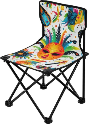 Kigai Folding Camping Chair Heavy Duty Chair Ultralight Compact Portable Beach Chair for Outdoor Camp, Hiking, Travel, Beach, Sporting Event and Picnic, Mardi Gras