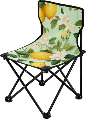 Kigai Folding Camping Chair Heavy Duty Chair Ultralight Compact Portable Beach Chair for Outdoor Camp, Hiking, Travel, Beach, Sporting Event and Picnic, Oil Lemon