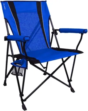 Kijaro Enjoy Versatile Folding Sports, Outdoor Chair & Lawn Chair, Dual Lock Feature, Maldives Blue (Hard Arm)