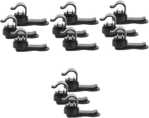 Kisangel 12pcs Outdoor Water Tube Clips Magnetic Buckle Versatile Backpack Hydration Hose Holder for Hiking Skiing and Camping Quick Connect and Release Design Survival Accessory
