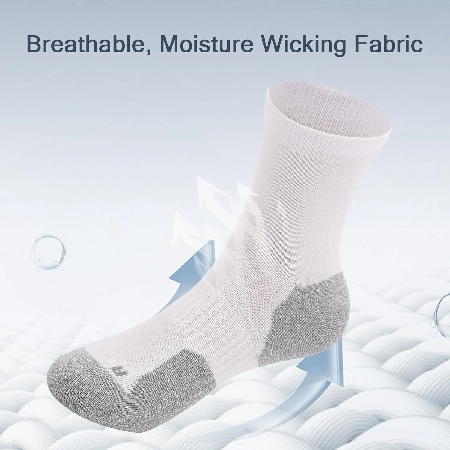 Kodal Copper Mens Ankle Socks Cushioned Athletic Cotton Quarter Socks Odor Control