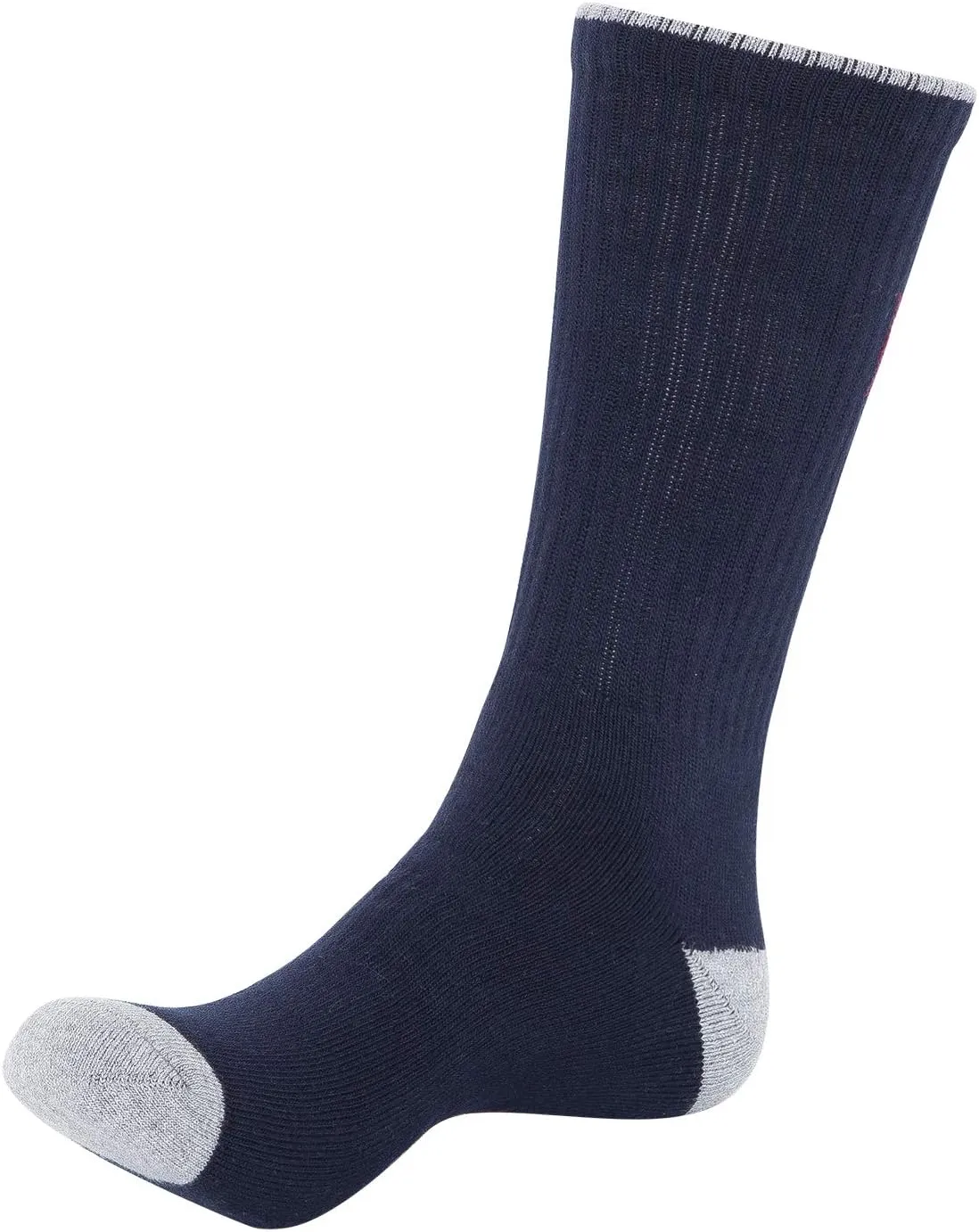 KONY Men's 5 Pairs Thick Cushion Hiking Walking Socks, Wicking Outdoor Sports Crew Socks