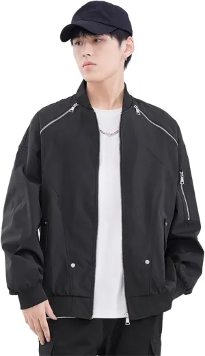 Lapel casual Coat men's spring and fall American retro aviator jacket