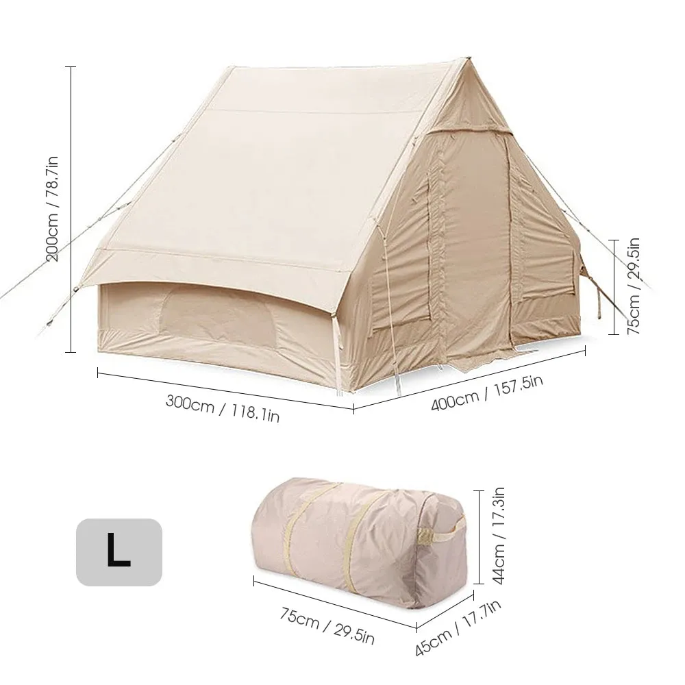 Large Camping Tent Waterproof Inflatable Tent House - 10 Person Family Tent for Hiking, Camping, Backpacking, Beach