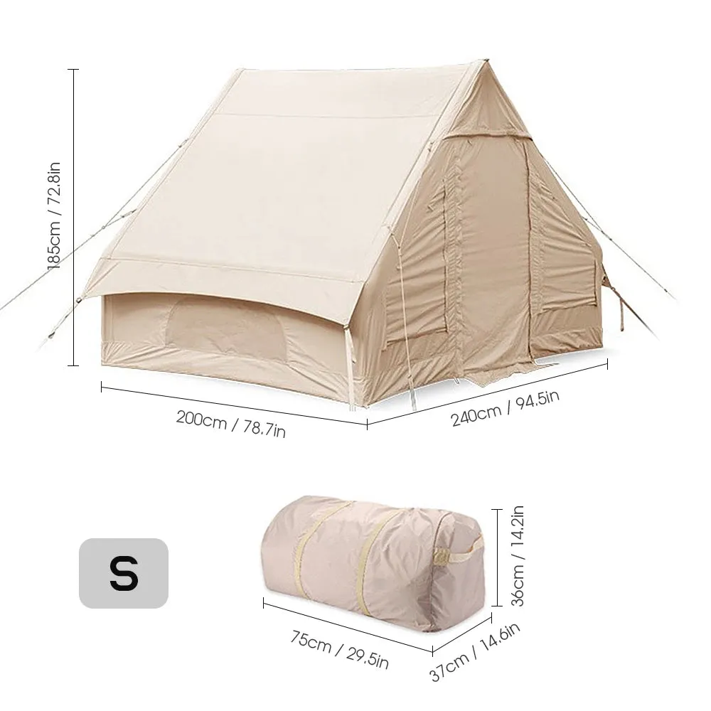 Large Camping Tent Waterproof Inflatable Tent House - 10 Person Family Tent for Hiking, Camping, Backpacking, Beach