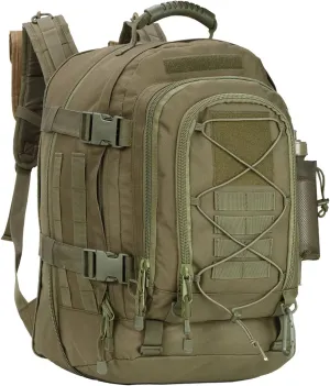 Large Military Bug Out Bag 3 Day Pack Expandable Backpack Army Daypack for Outdoor Hiking Hunting (Green)