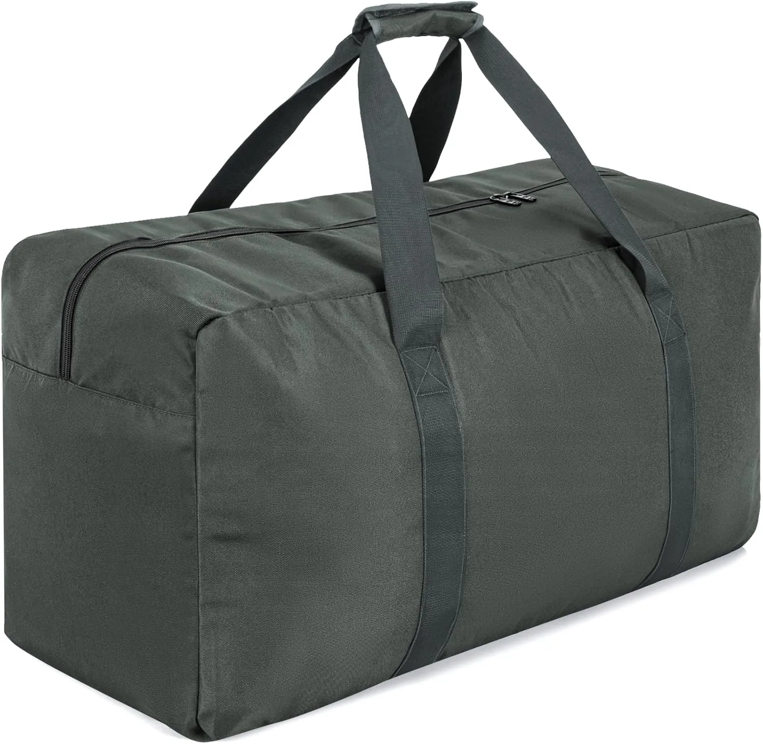 Large Travel Duffle Bag, 100L Gear Bag for Men and Women, Storage Bag Ideal for Overnight Camping and Weekend Getaways, Dark Gray