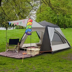 Large Two-Room Family Tent - Waterproof Tent - Camping Tent,with Aluminum Poles, Easy Set-Up for Outdoor, Hiking, Glamping Lightweight Camping Tent