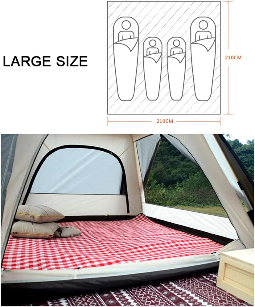 Large Two-Room Family Tent - Waterproof Tent - Camping Tent,with Aluminum Poles, Easy Set-Up for Outdoor, Hiking, Glamping Lightweight Camping Tent
