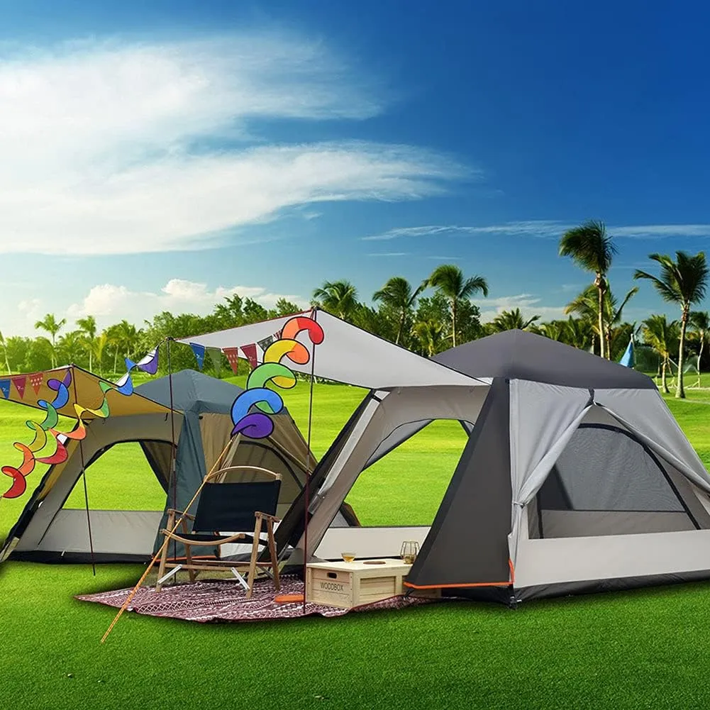Large Two-Room Family Tent - Waterproof Tent - Camping Tent,with Aluminum Poles, Easy Set-Up for Outdoor, Hiking, Glamping Lightweight Camping Tent