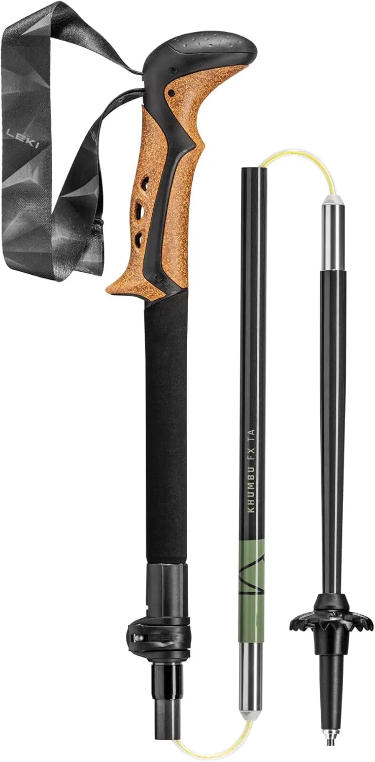 LEKI Khumbu FX TA Aluminum Collapsible Adjustable Lightweight Walking Poles for Trekking & Hiking