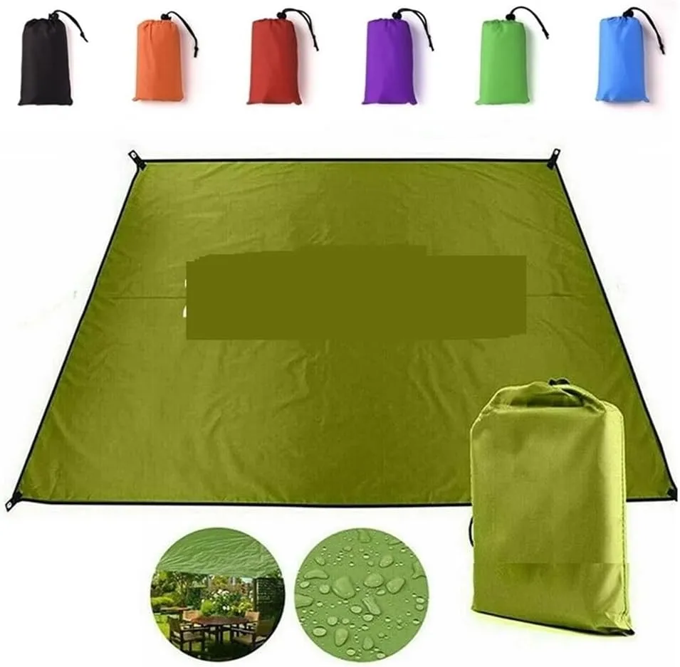 LeosHi Tent Tarp Rain Sun Shade Hammocks Shelter Camping Picnic Awning Cover Waterproof Out Hiking Accessories(Gray), 140 X 200 CM