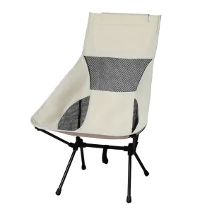 Levede Camping Chair Folding Outdoor Large Beige-WA_Metro