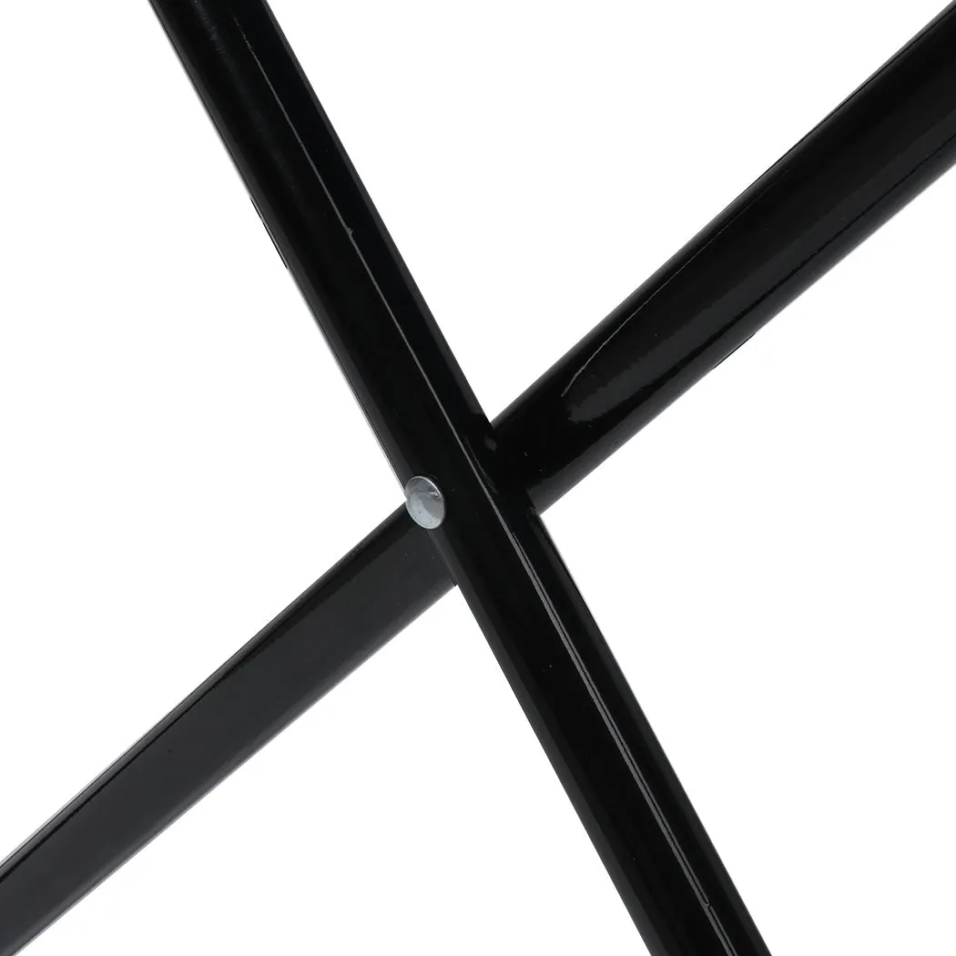 Levede Camping Chairs Folding Arm Foldable Black-SA_Metro