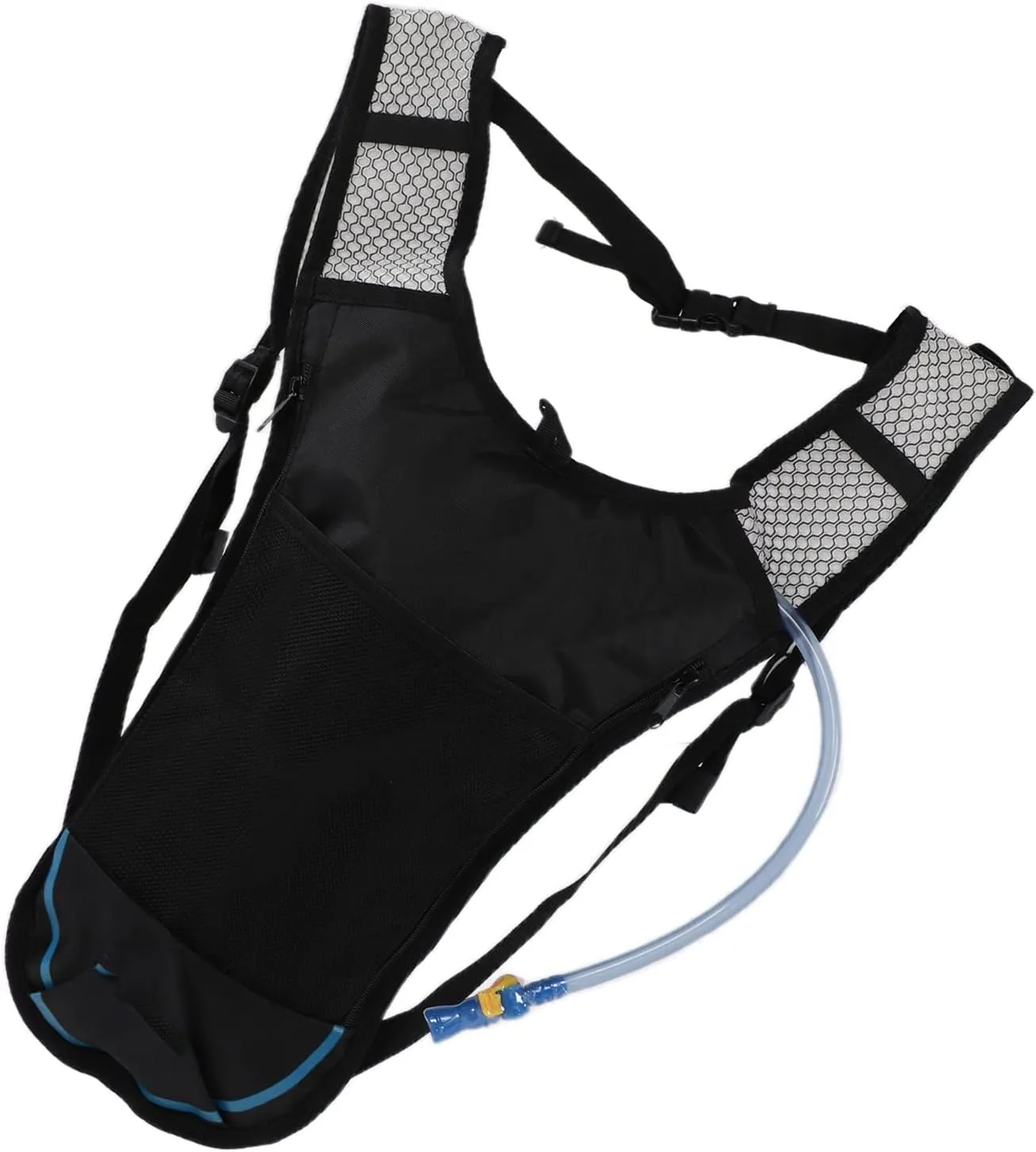Lightweight Breathable Hydration Pack with 2L Bag for Running, Hiking & Cycling – Comfortable Multipocket Backpack in Red