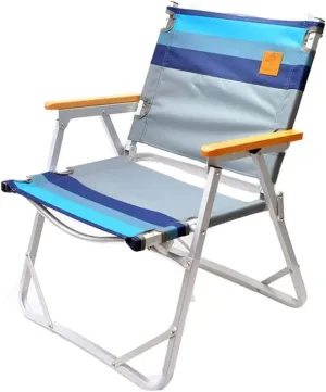 Lightweight Camping Chair Outdoor Ultra-Light Aluminum Alloy Folding Leisure Chair Camping Barbecue Canvas Portable Recliner Outdoor Hiking