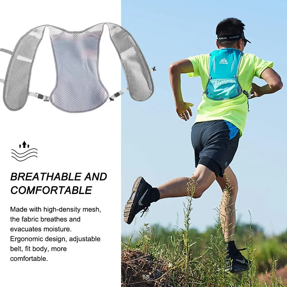 Lightweight Running Hydration Backpack, 5L 190g Running Hydration Vest for Women and Men Cycling Running Climbing Hiking Vest Pack