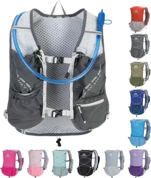 Lightweight Running Vest for Women and Men Hydration Backpack Pack with 1.5L Water Bladder Bag Running Gear Accessories for Hiking Trail Cycling Marathon