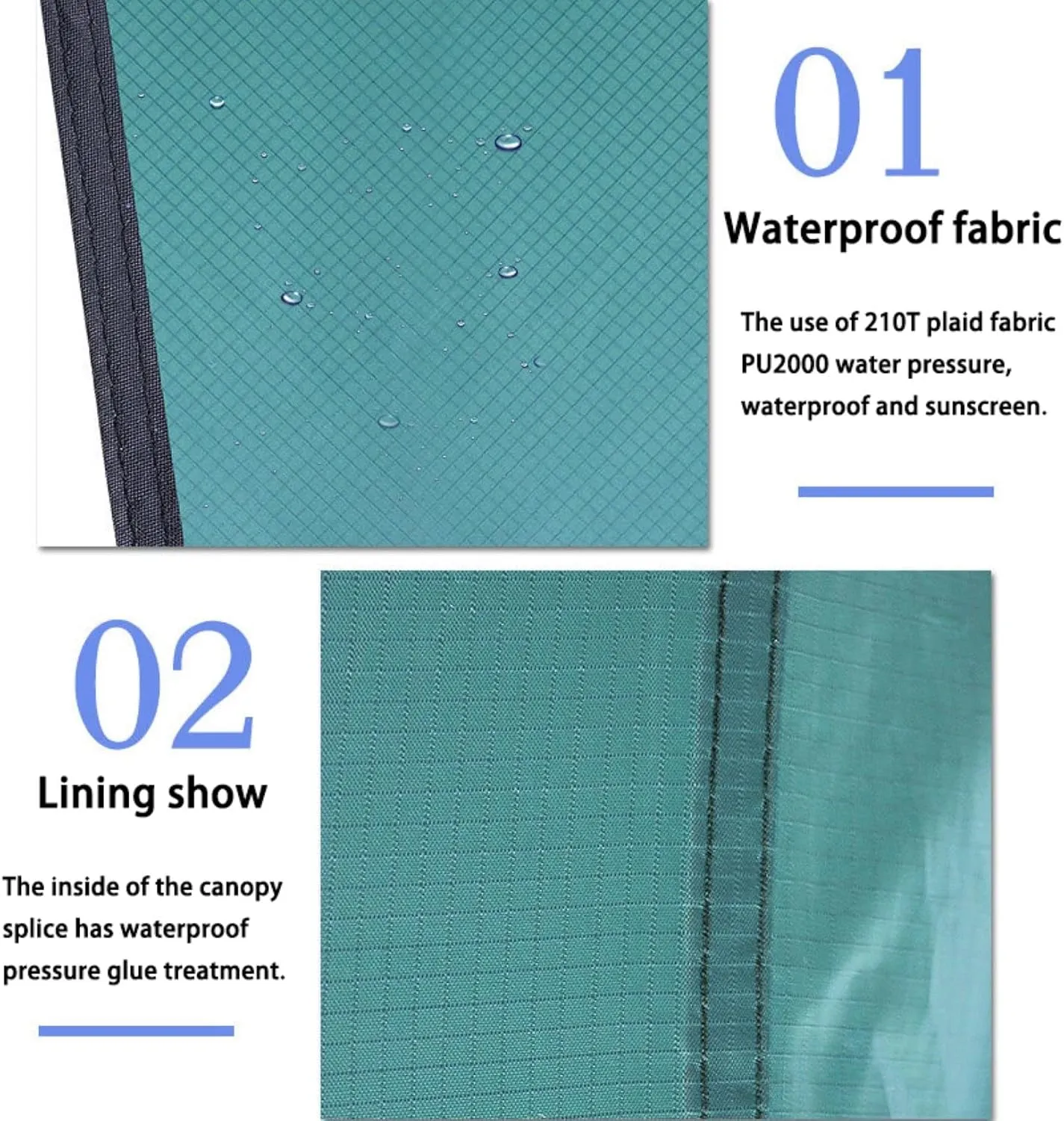 Lightweight Survival Camping Tarp,Waterproof,Makes A Great Backpacking Tarp Or Hammock Shelter,Survival Bracelet Included (Color : Dark Green, Size : 360 * 290cm)