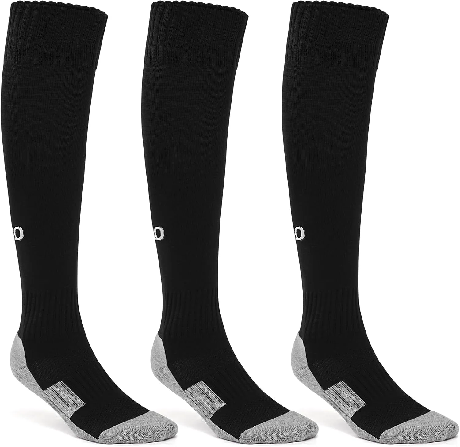 likloks Light Compression Socks (8-15 mmHg) - Cushioned, Arch Support, Breathable - Crew/Over-the-Calf/Knee High - 3 Pairs