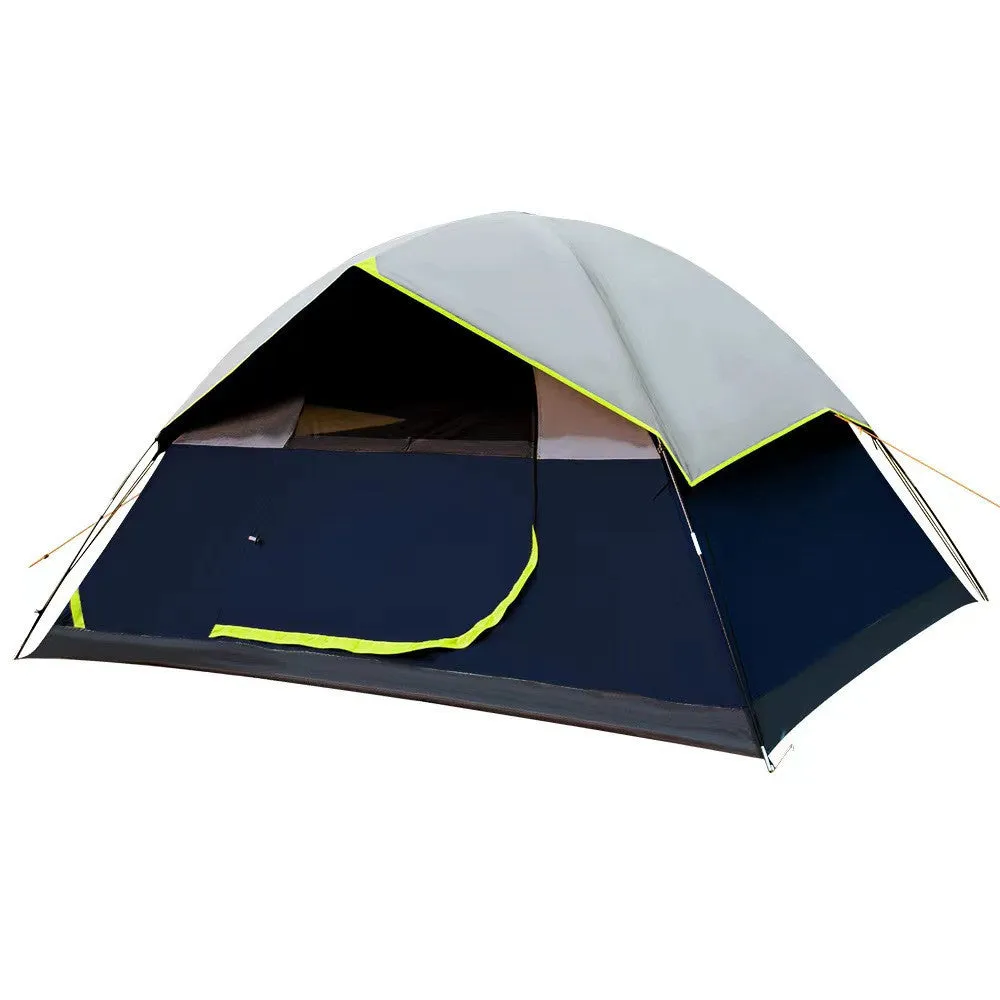 Limited discounts Tent Family For Camping Coated Black 4 Person Trustworthy transactions Backpacking Darkroom Tents