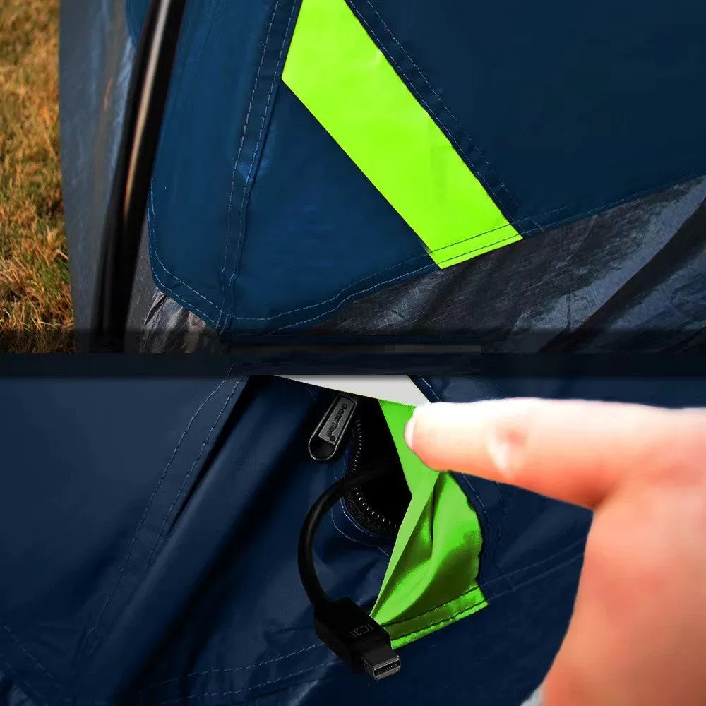 Limited discounts Tent Family For Camping Coated Black 4 Person Trustworthy transactions Backpacking Darkroom Tents
