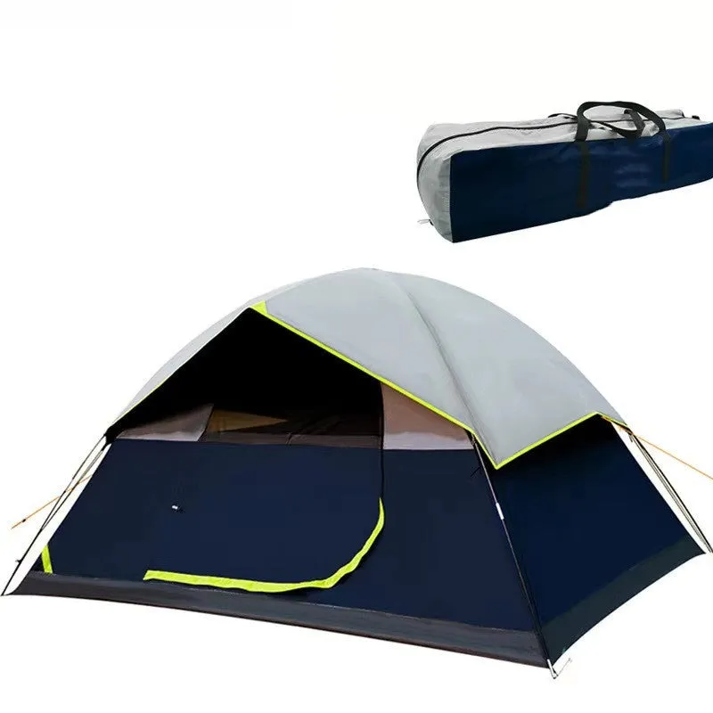 Limited discounts Tent Family For Camping Coated Black 4 Person Trustworthy transactions Backpacking Darkroom Tents