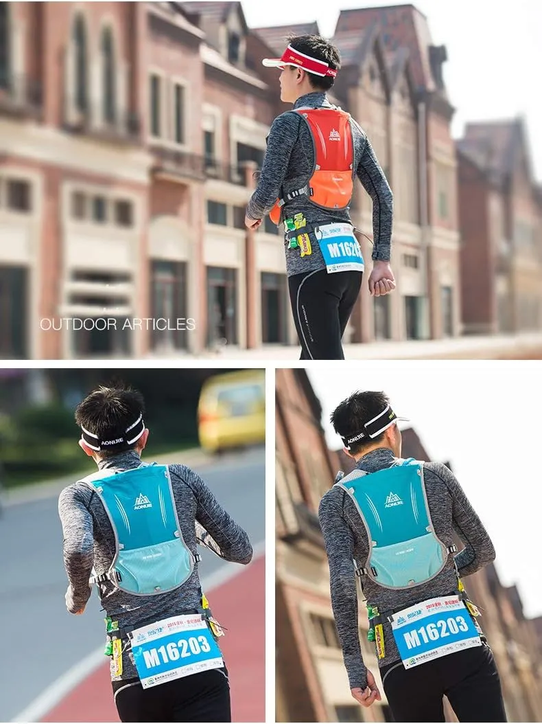 Lovtour Premium Running Race Hydration Vest Pack for Marathon, Cycling, Hiking with Soft Water Bottle As Gift