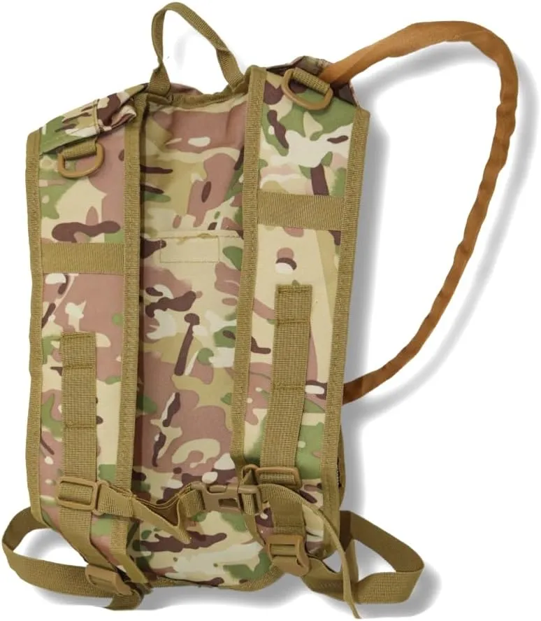 M MCGUIRE GEAR Hydration Backpack, Multi-Pocket Hiking Backpack with Hydration Bladder, Water-Resistant Nylon Water Bladder for Running, Cycling, and Biking, 3L/100 oz.