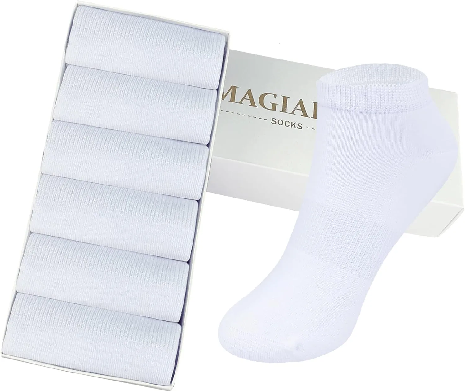 MAGIARTE Womens Cotton Ankle Socks Low Cut Athletic Casual Mutil Color No Show Running Socks for Women
