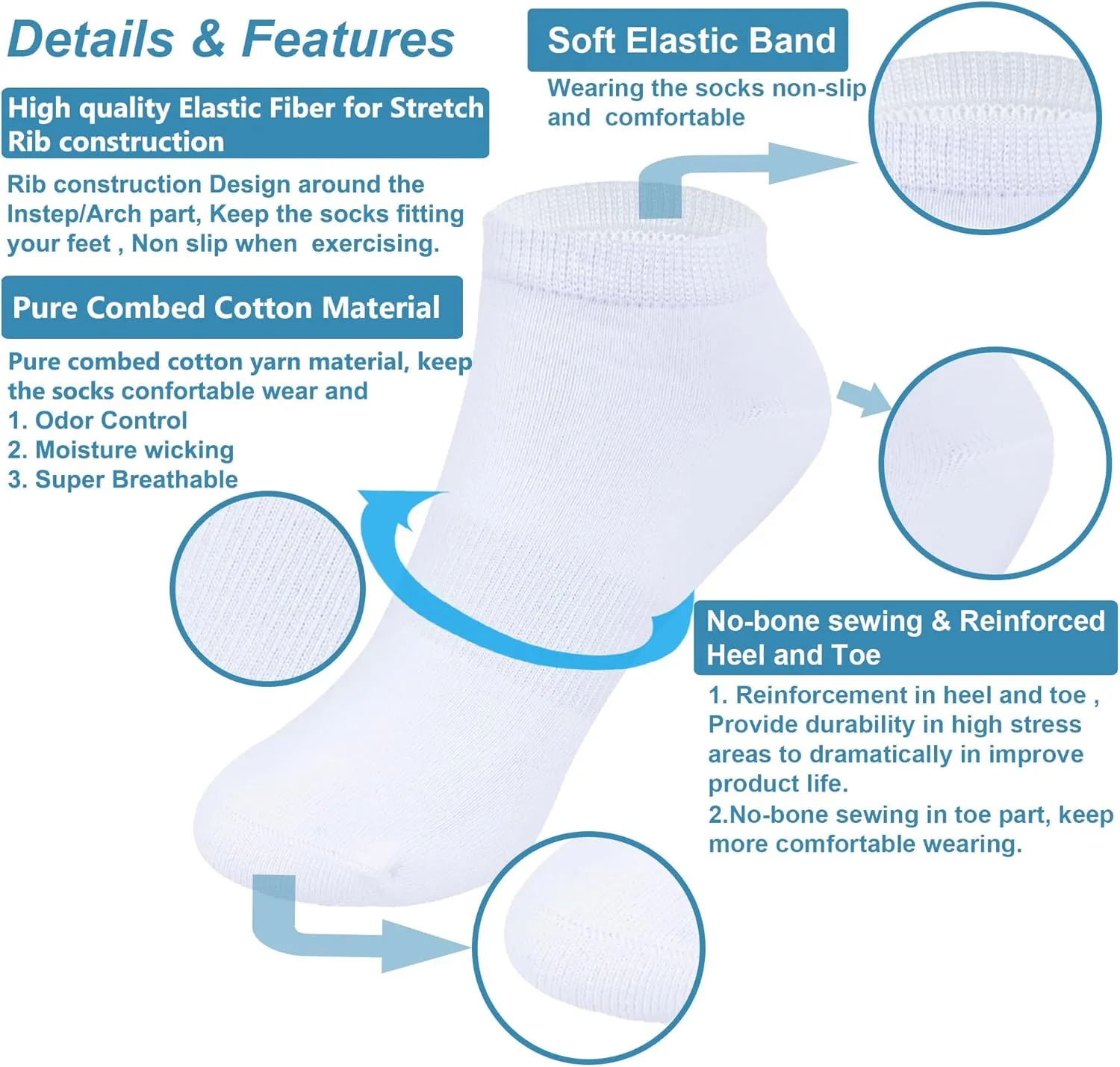 MAGIARTE Womens Cotton Ankle Socks Low Cut Athletic Casual Mutil Color No Show Running Socks for Women