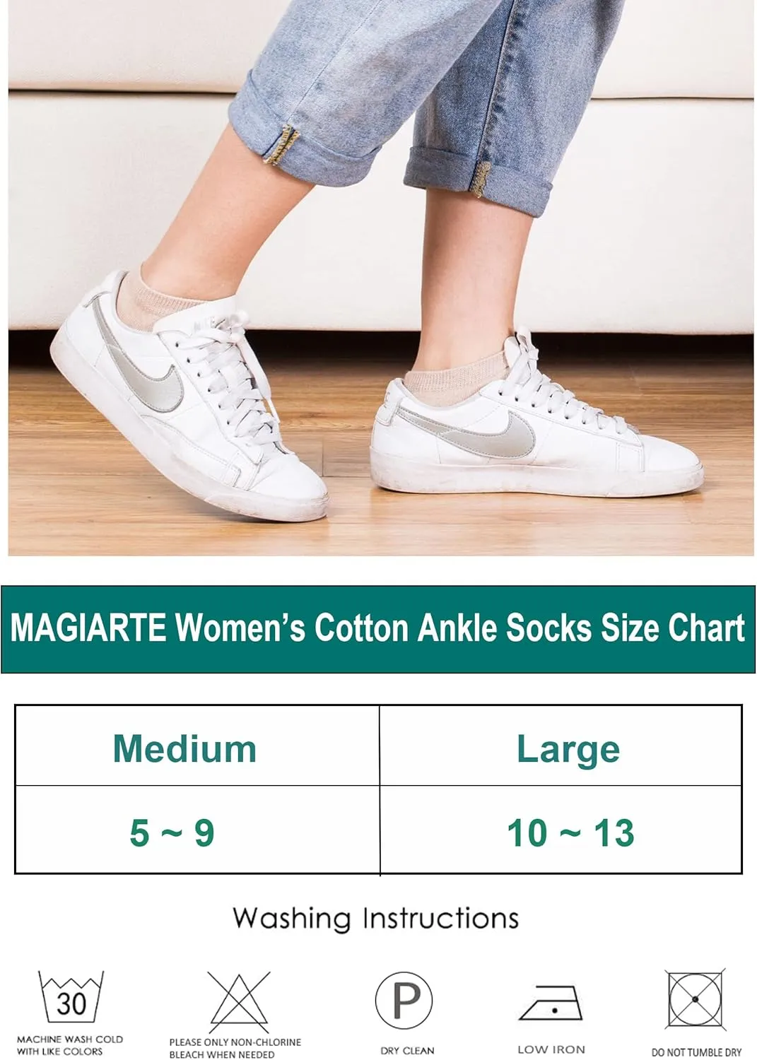 MAGIARTE Womens Cotton Ankle Socks Low Cut Athletic Casual Mutil Color No Show Running Socks for Women