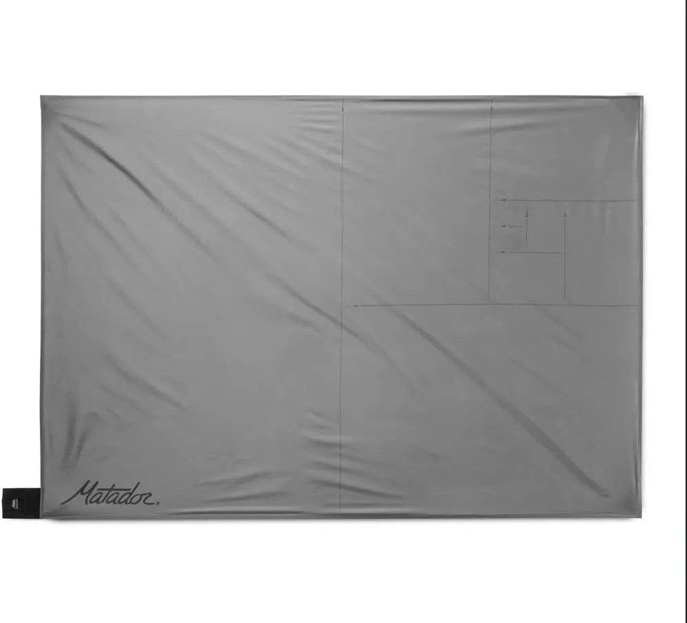 Matador Pocket Blanket 4.0 - Blue (Seats 2-4); Foldable Concert and Festival Blanket; Sand Proof Beach Picnic Tarp