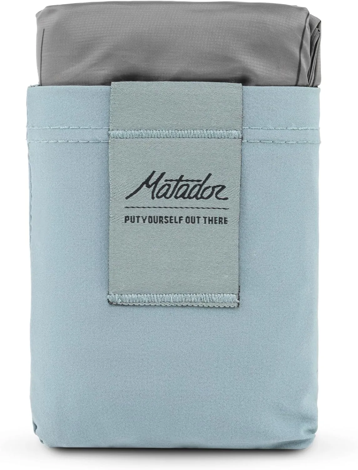 Matador Pocket Blanket 4.0 - Blue (Seats 2-4); Foldable Concert and Festival Blanket; Sand Proof Beach Picnic Tarp