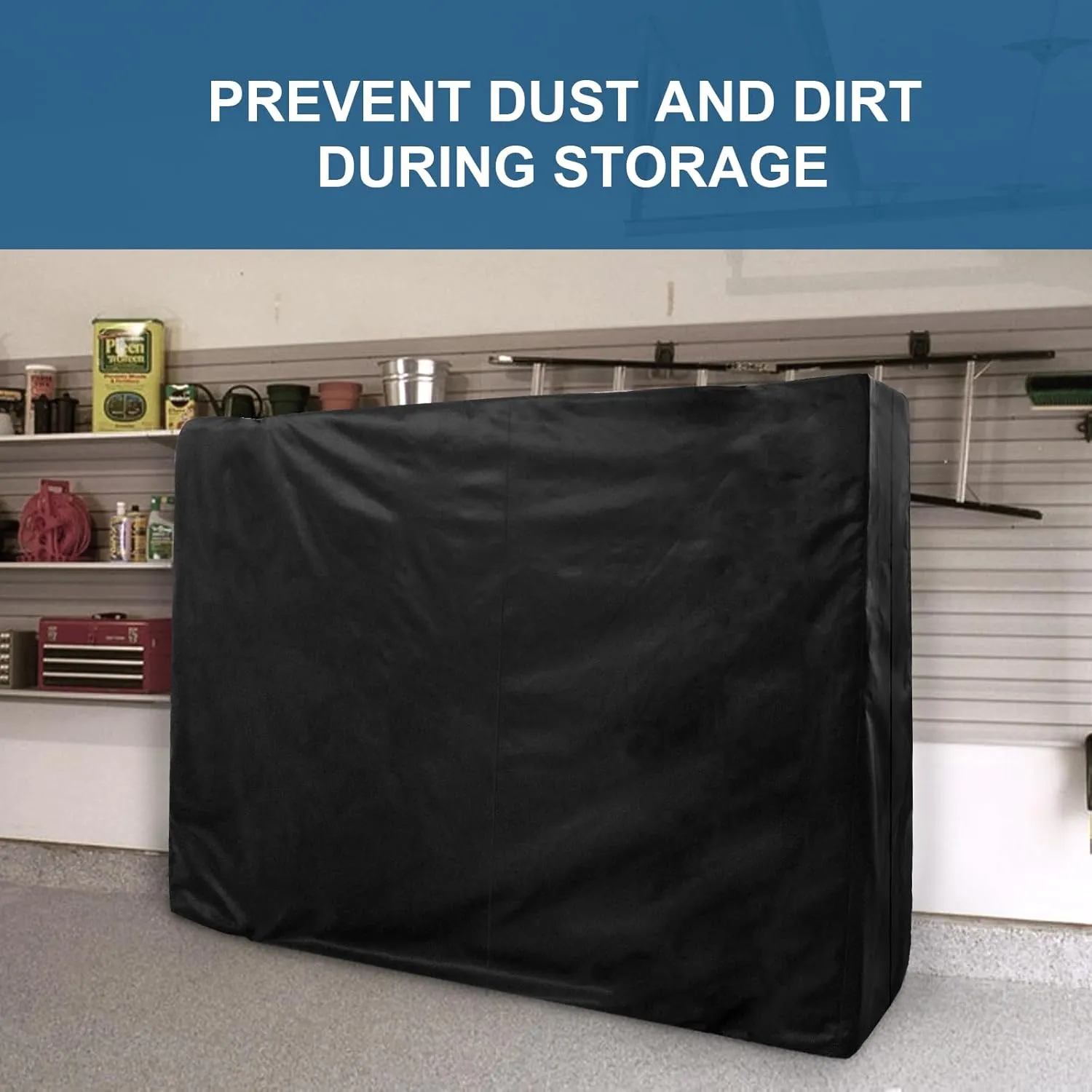 Mattress Bags for Moving and Storage, Heavy Duty Queen Mattress Bag with 4 Strong Handles, Waterproof Mattress Cover/Protector for Moving Queen Size, Reusable Thick Tarp, Black