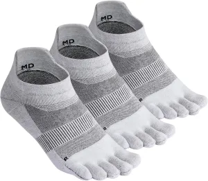 Meaiguo Toe Socks for Men Women Running Hiking COOLMAX Low Cut Five Finger Socks with Toes Breathable Quick Dry,3 Pairs