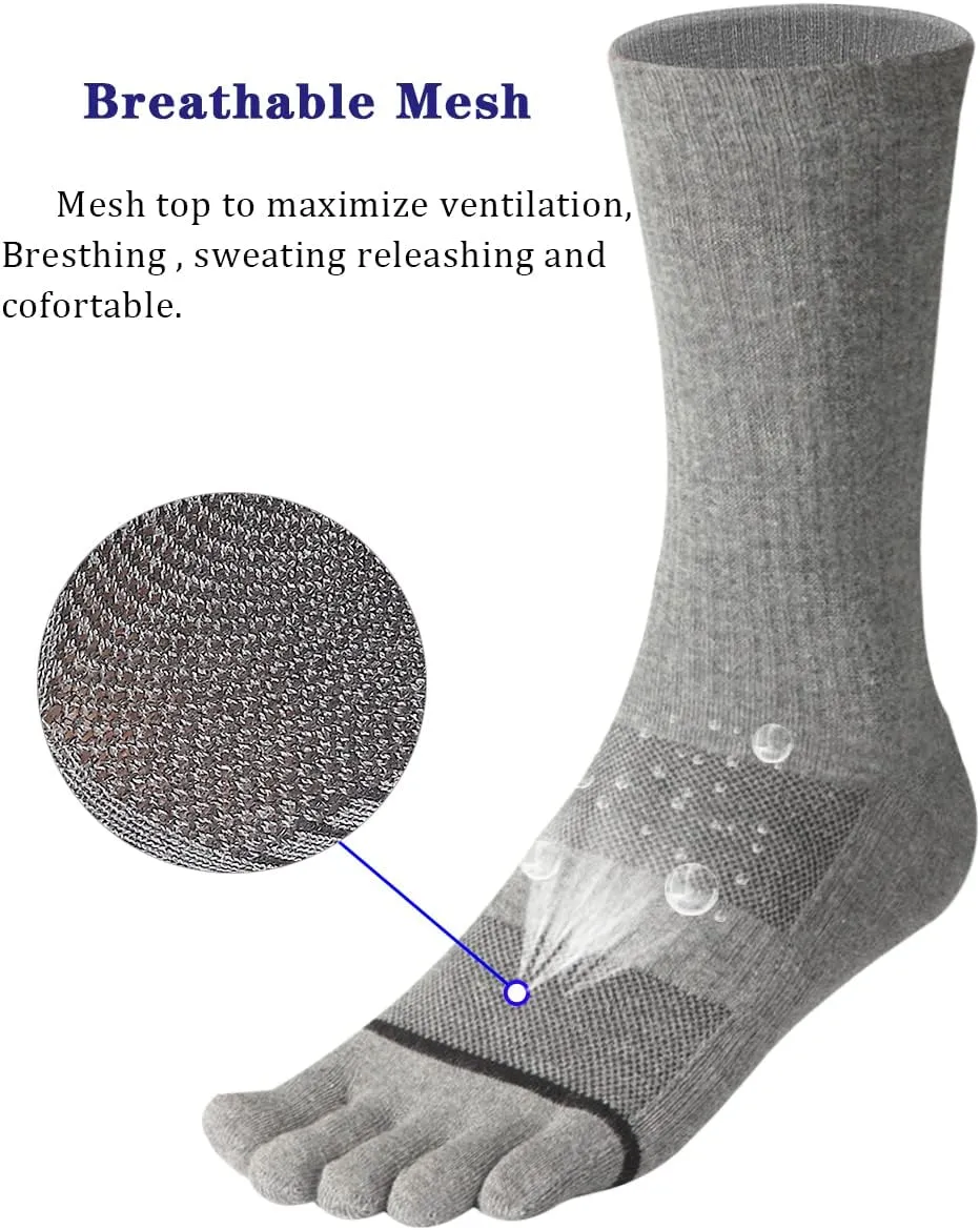Meaiguo Toe Socks No Show Running Five Finger Socks for Men Women(3 Pairs/4 Pairs)