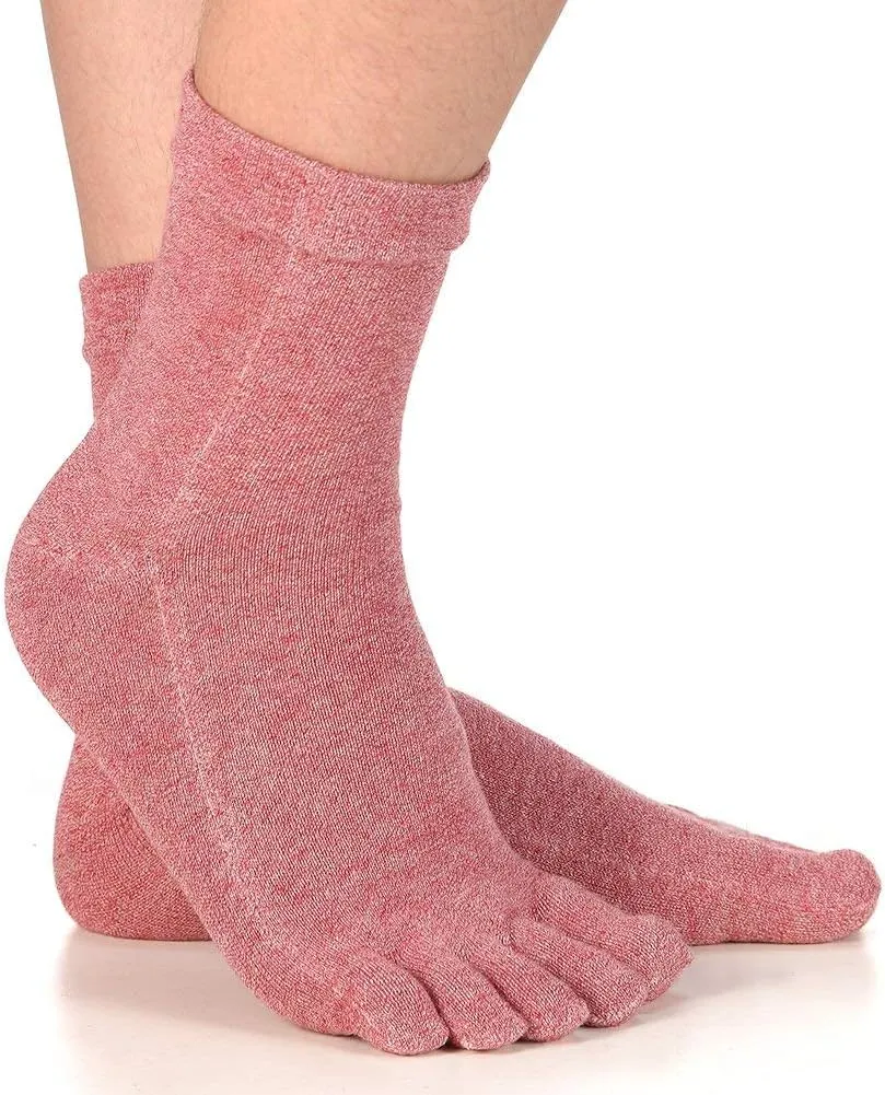 Meaiguo Women's Toe socks For Running Five Finger Socks With Cotton Athletic