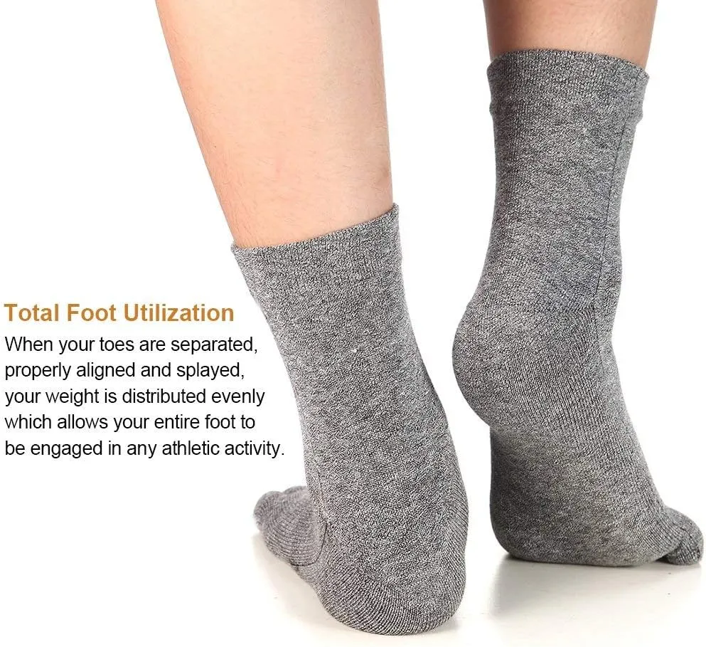Meaiguo Women's Toe socks For Running Five Finger Socks With Cotton Athletic