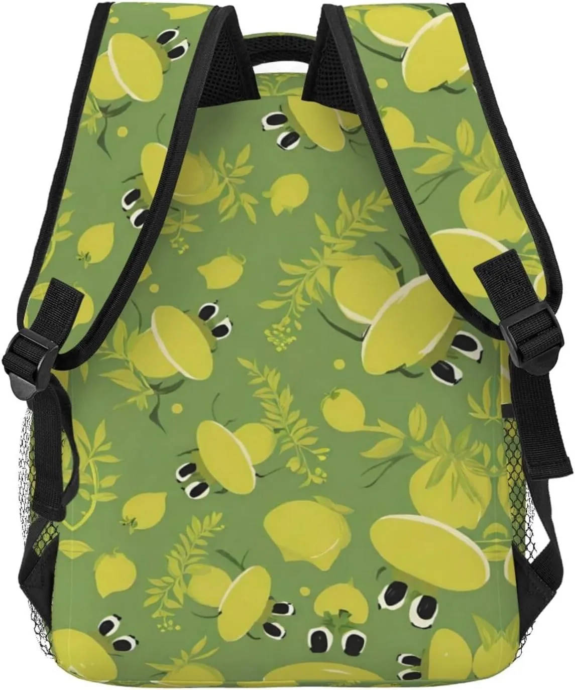 Men Women Lightweight Cute Frog Pattern Backpack Large Capacity Carry On Bag With Padded Straps for Sports Work Walking Cycling