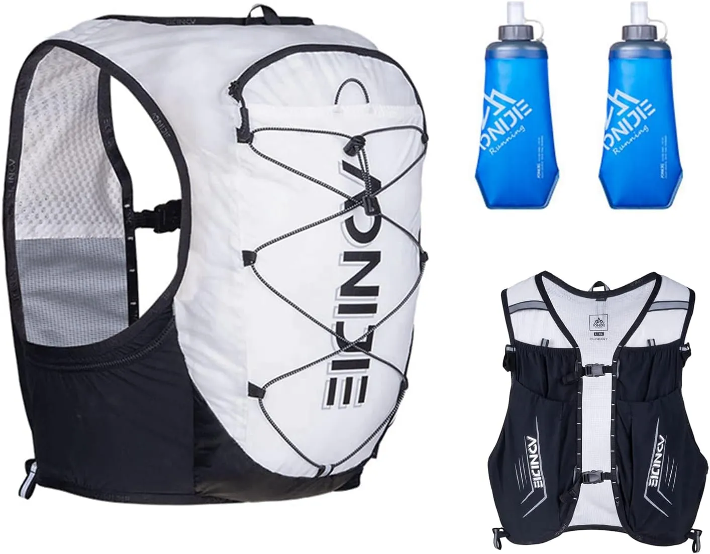 Men Women's Hydration Pack/Running Vest - Large Capacity 18L with 500ML Water Bladder, Hydration Backpack - Running, Marathon, Hiking, Outdoors, Cycling
