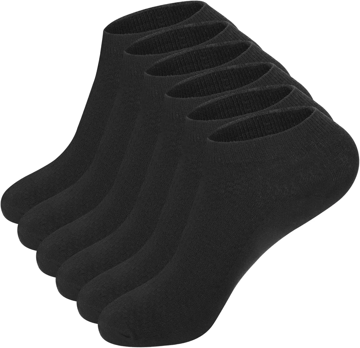 Men's and Women's Athletic Running Socks (5Pairs) black