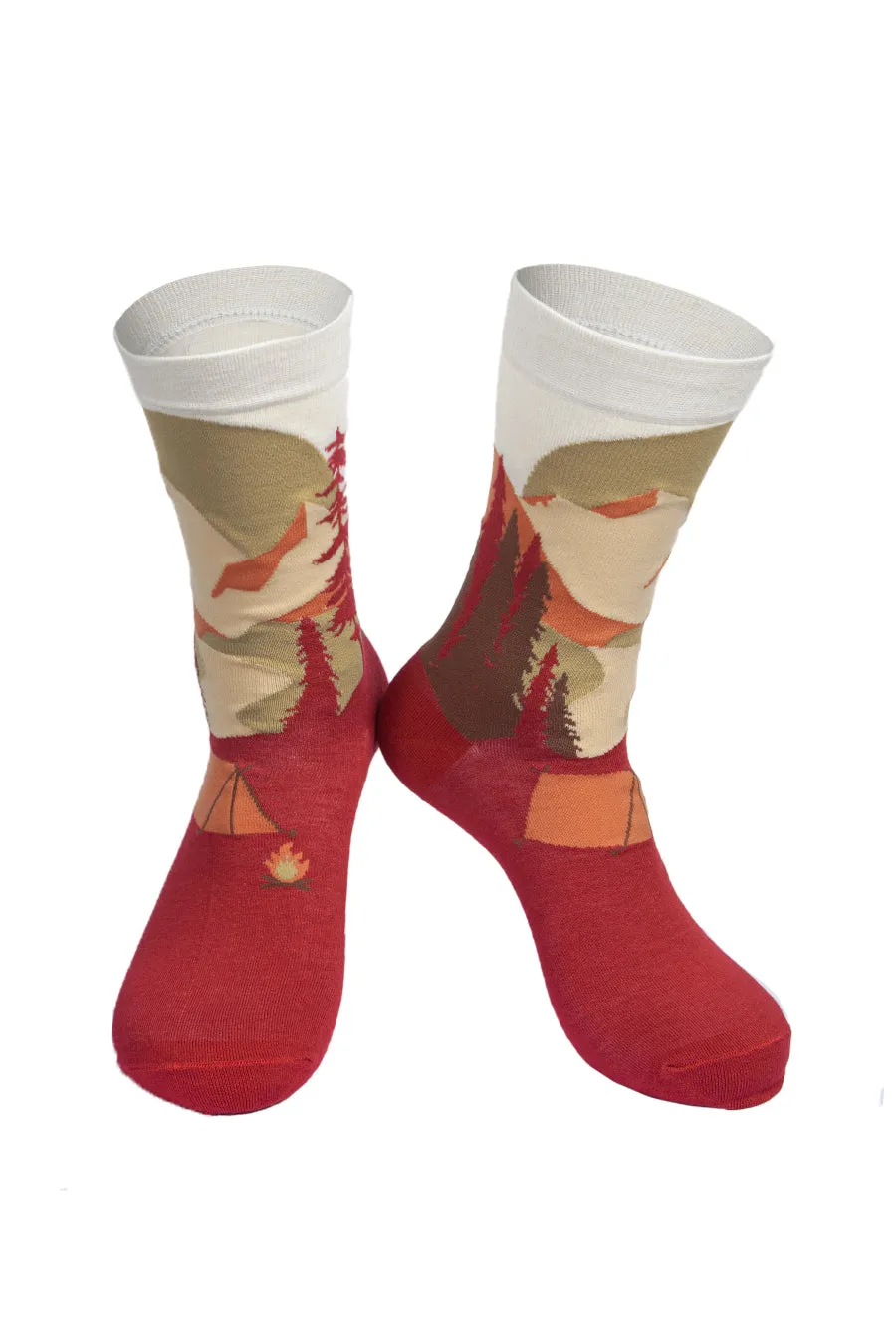 Mens Bamboo Socks Camping Socks Novelty Gift Box Set