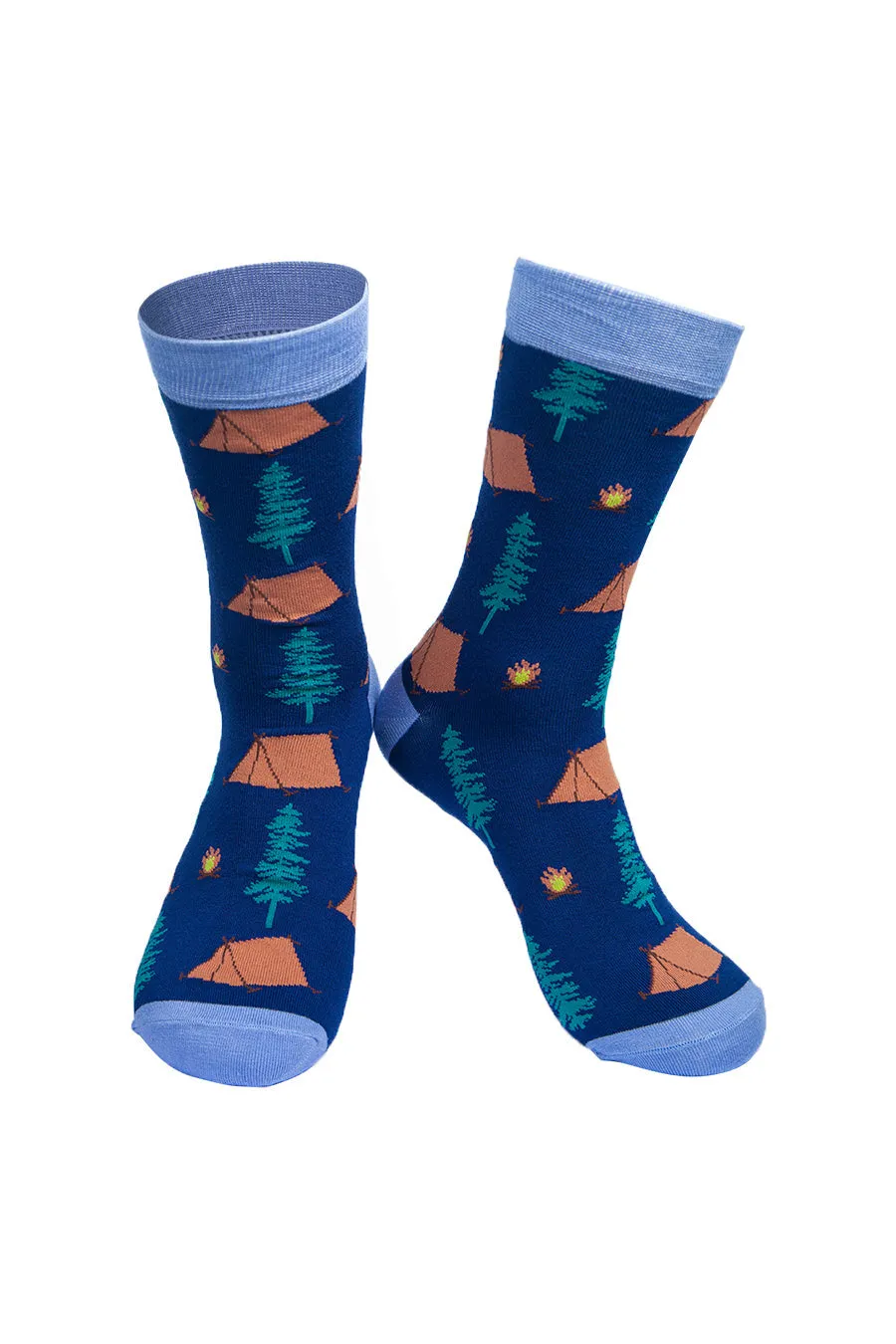 Mens Bamboo Socks Camping Socks Novelty Gift Box Set