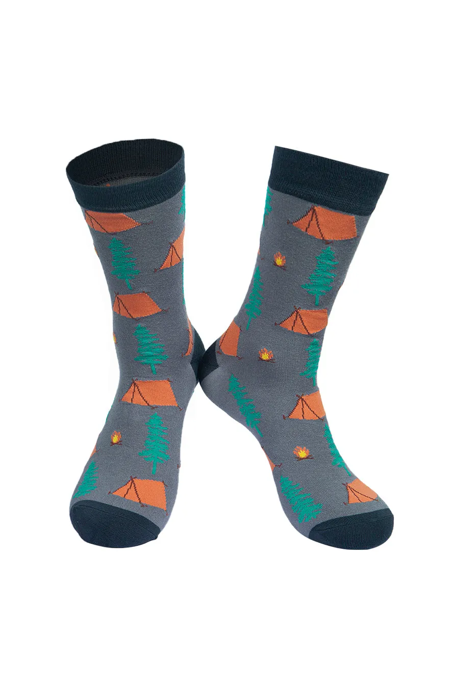 Mens Bamboo Socks Camping Socks Novelty Gift Box Set