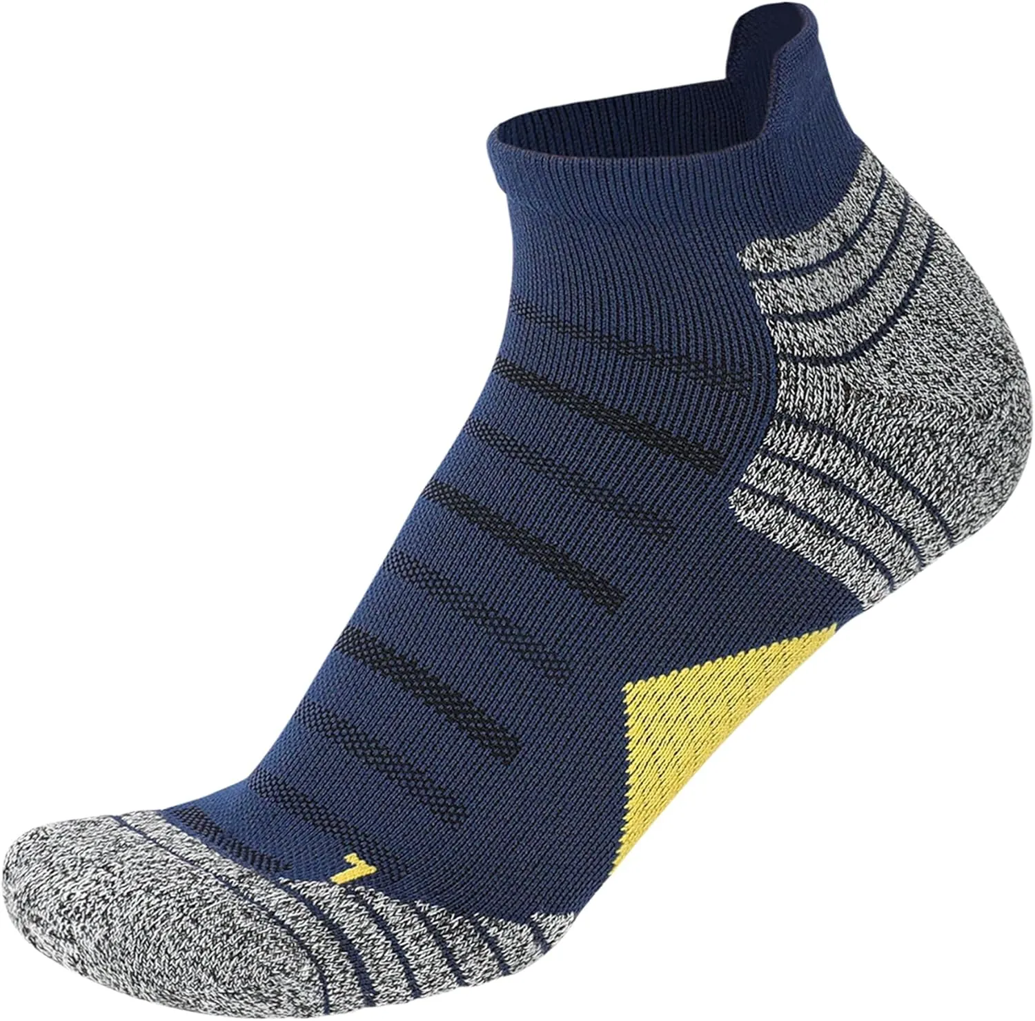 Men's Cushioned Ankle Socks Athletic Running Low Cut Socks 6-10/10-13/13-15