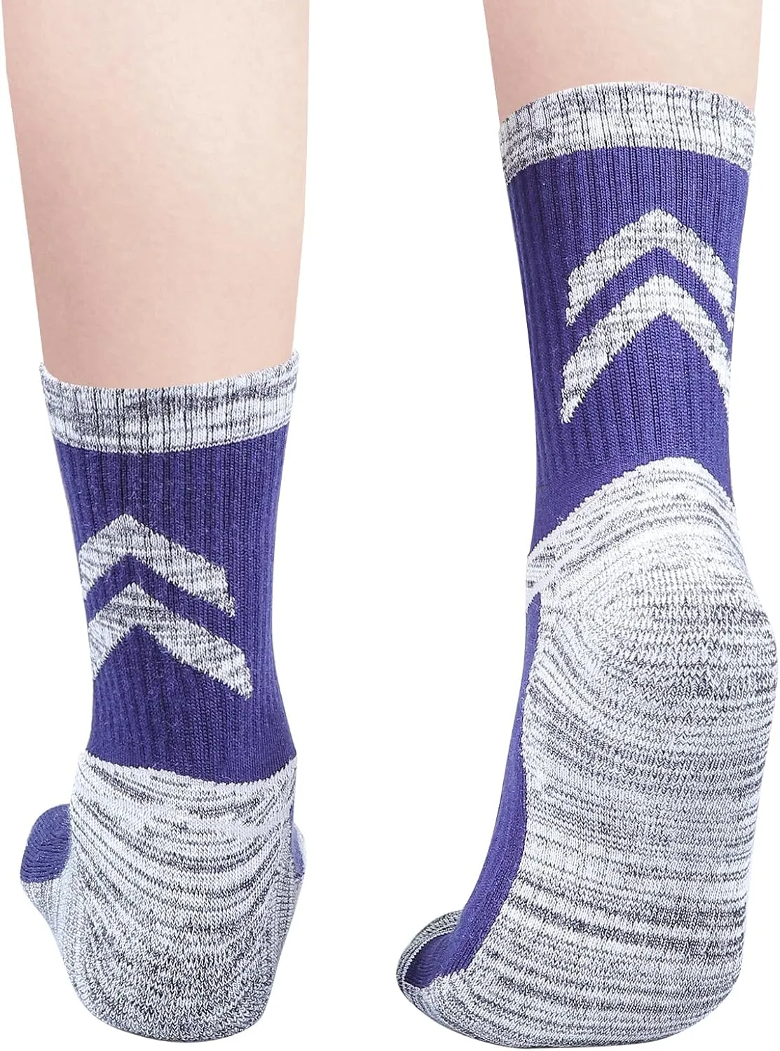 Men's Hiking Socks - Moisture Wicking, Cushioned, Comfort Work Socks for Men, 5 Pairs