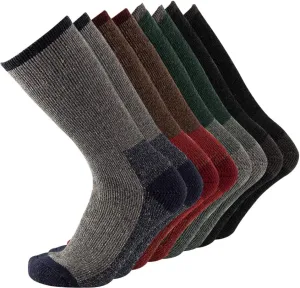 Men's Merino Wool Hiking Socks Breathable Athletic Crew Thicken
