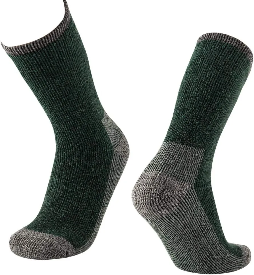 Men's Merino Wool Hiking Socks Breathable Athletic Crew Thicken