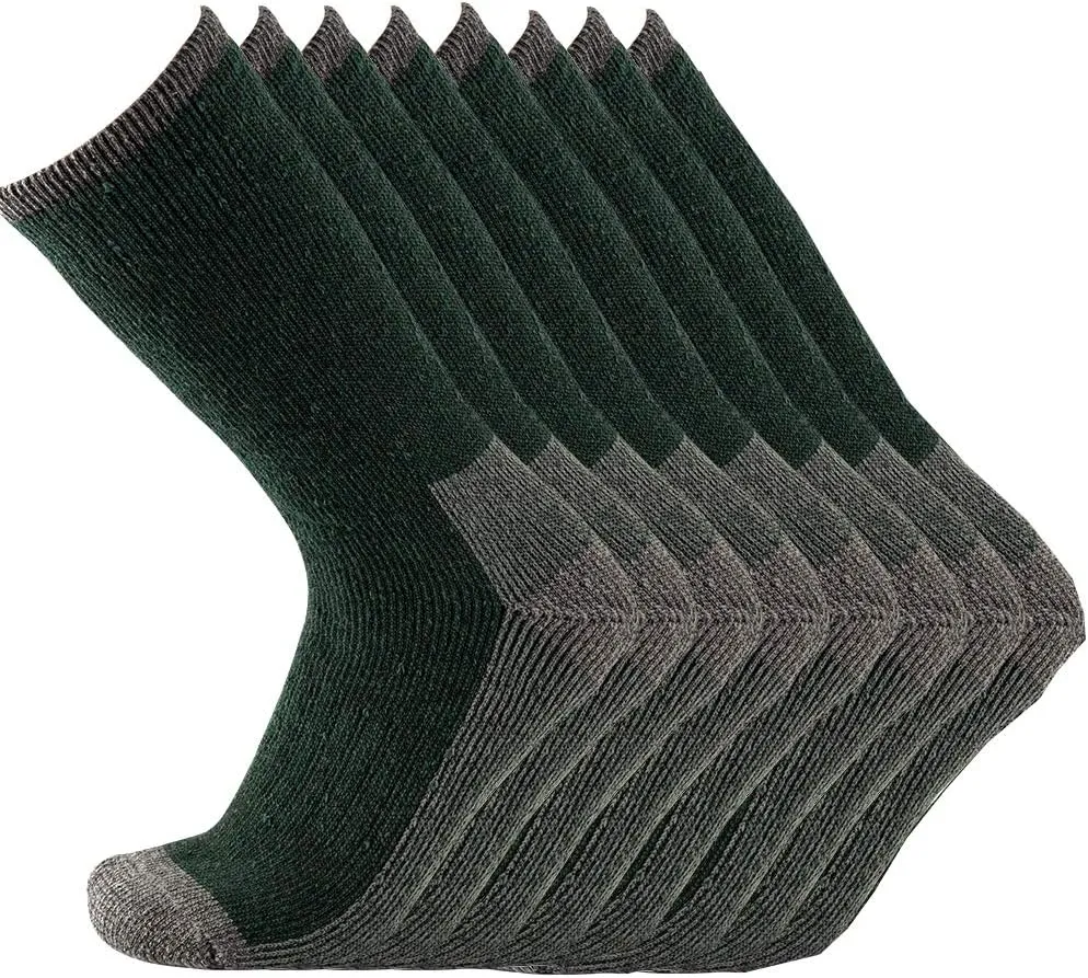 Men's Merino Wool Hiking Socks Breathable Athletic Crew Thicken